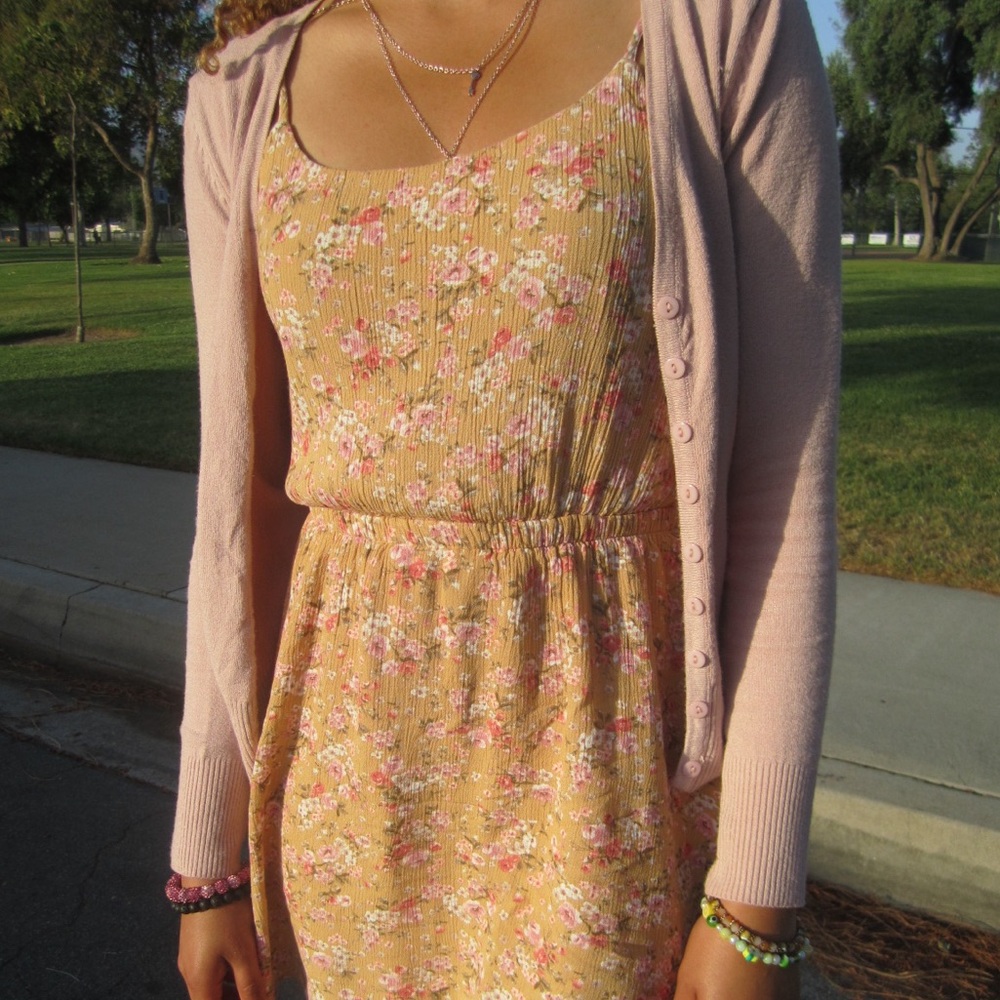 dusty blush pink cardigan